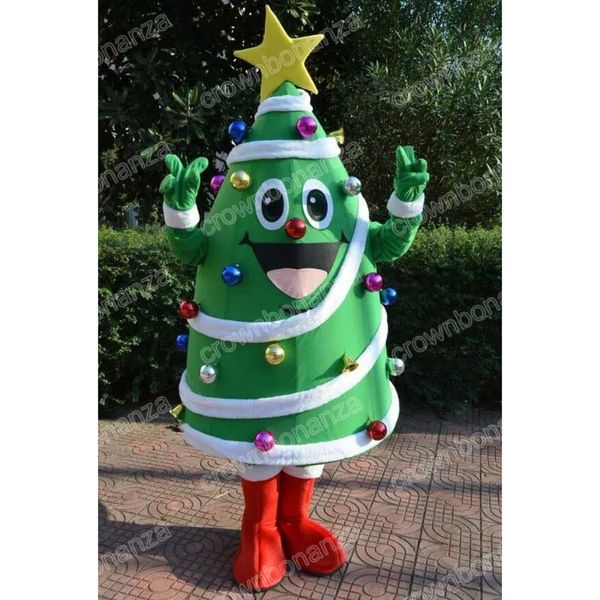 Костюмы талисмана рождественской елки на Хэллоуин, костюм персонажа из мультфильма, костюм для рождественской вечеринки на открытом воздухе, унисекс, рекламная рекламная одежда