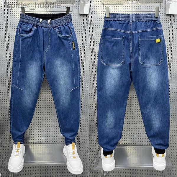 Herren Jeans Farbverlauf Blau Herren Jeans Lose Harem Hosen Mode Streetwear Einfache Casual Hosen Hochwertige Luxus Marke Kleidung L230921