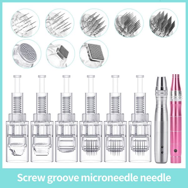 Aghi per tatuaggio MTS Nano Micro Crystal Needle Spiral Bocca Pelle elettrica Mini Sterile Strumento portatile professionale per uso domestico 230921