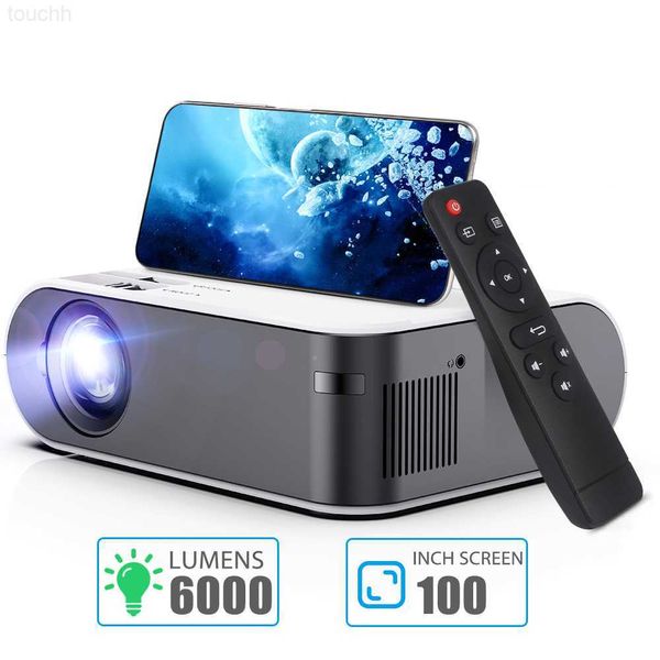Proiettori Mini proiettore P62 TD60 V2 V8 PRO Proiettore WiFi portatile Home Cinema per videoproiettore 1080P 6000 lumen Telefono Smart Beamer L230923