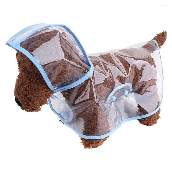 Hundebekleidung Wasserdichter Haustier-Regenmantel für Welpen – zweireihige Schnallen, schnell trocknend, transparent, blockiert die Sicht nicht
