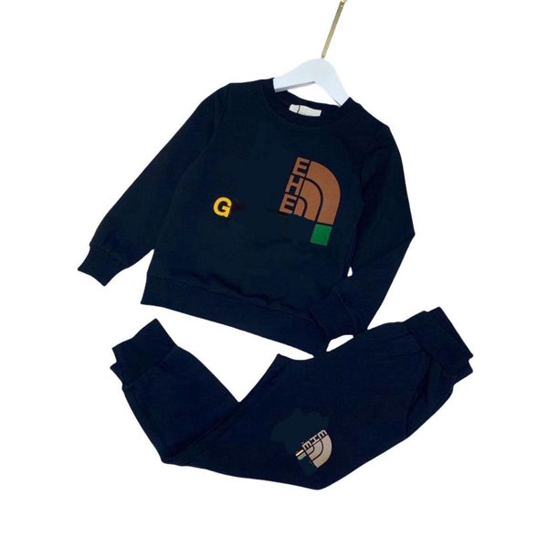 2-11 лет детская одежда набор для мальчиков девочки для девочек Осенняя зимняя дизайнерская дизайнерское костюм детского костюма детское пальто+брюки Размер 100 см-160см B02