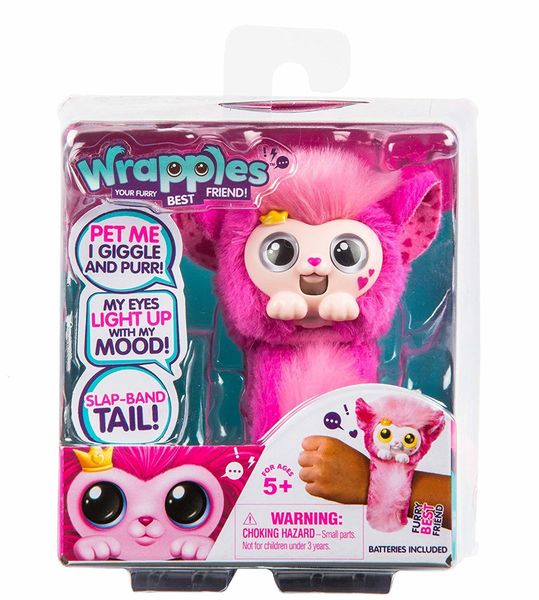 Bonecas de pelúcia Little Live Wrapples Unao ou Bonnie Kids Interactive Toy Stuff Animal Soft Plush Slap Band Tail Cute Stuff Animal Doll Kids Gift 230921