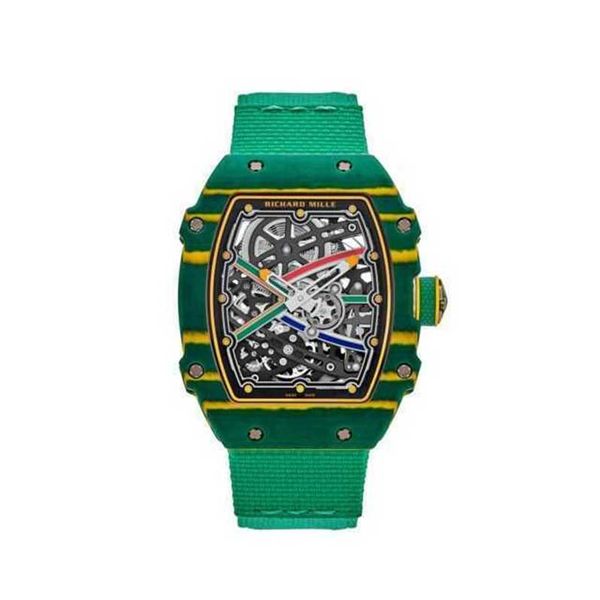 Роскошные часы Richarmilles Niekerk Механические швейцарские мужские наручные часы Wayne Rm67-02 Мужские спортивные QS3W L