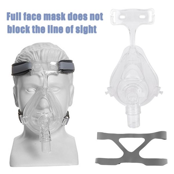 Maschere per dormire Maschera CPAP per cuscino AP automatico Materiale siliconico nasale integrale Taglia SML con copricapo Veloce 230920