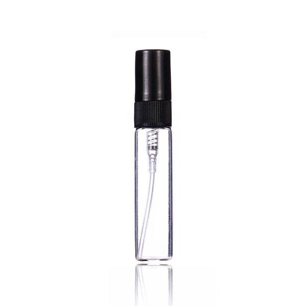 Novo 2ml 3ml 5ml 10ml mini frasco de spray transparente portátil separado pequeno frasco de perfume garrafa de amostra de viagem navio livre lx3481 zz
