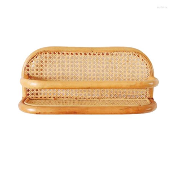 Ganci Gancio da parete in rattan Scatola portaoggetti per vestiti per bambini Appendiabiti Appendiabiti Decorazione della stanza