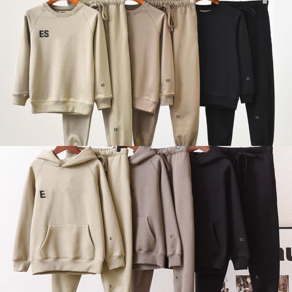 Criança Hoodies Crianças Conjuntos de Roupas Ess Tracksuits Bebê Moletons Roupas Meninos Meninas Corredores Soltos Crianças Juventude Com Capuz Sportwear Pulôver Calça Streetshirts