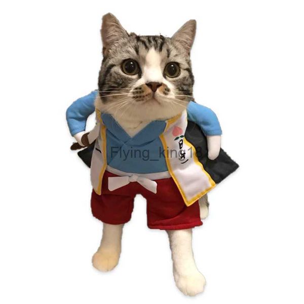 Trajes de gato Cosplay roupas de gato cão fantasia vestido traje acessório roupa para coisas engraçadas animais produtos para animais de estimação todos pequenos fantasia halloween hkd230921