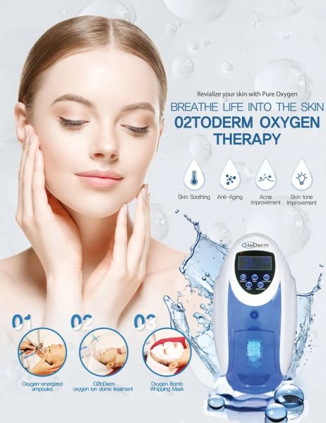 Самый популярный кислородный аппарат для лица O2toderm, кислородный пистолет-распылитель, спа-гидроэксфолиатор, уход за лицом, увлажняющее устройство для кожи, кислородный купол по акции