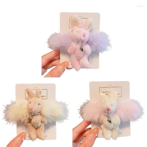 Hair Accessories Oversized Scrunchies Cartoon Plush Scrunchy Hairpieces Thick Updo Rope Lady Decorations