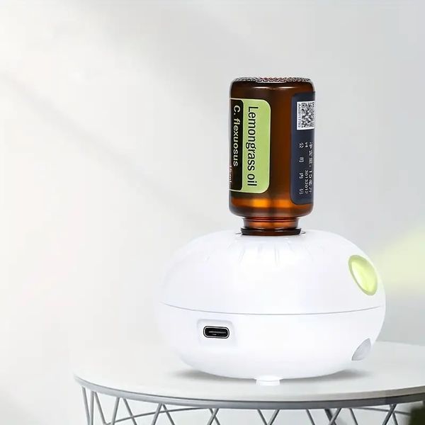 Ultraleiser Aromatherapie-Diffusor für ätherische Öle mit Nachtlicht und wasserlosem Design für Zuhause, Büro, Schlafzimmer – steigert Ihr Wohlbefinden und Entspannung