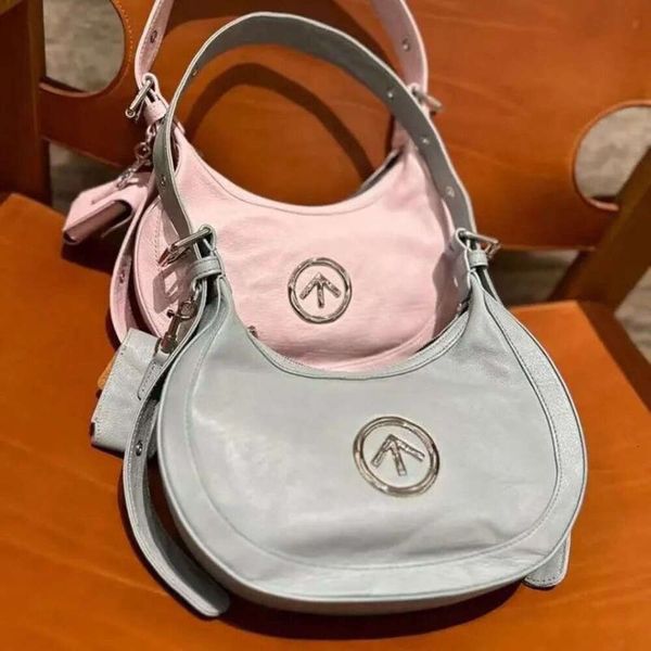 Grotto Personal Happiness Journey Code Crescent Borsa Crowd Pietra in pelle Hobo New Moon Fashion One Spalla Crossbody Borse per donne