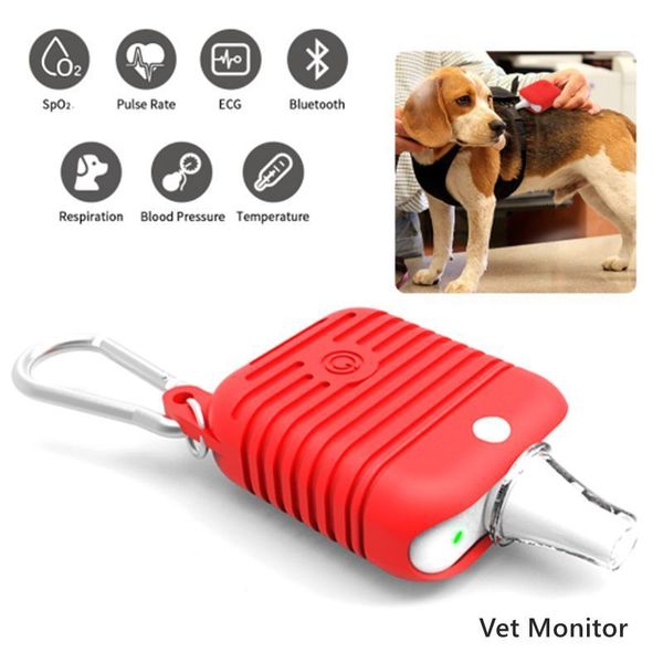 Equipamento fino portátil bluetooth veterinário oxímetro de pulso veterinário inteligente wear spo2 taxa ecg monitor ios app 230920