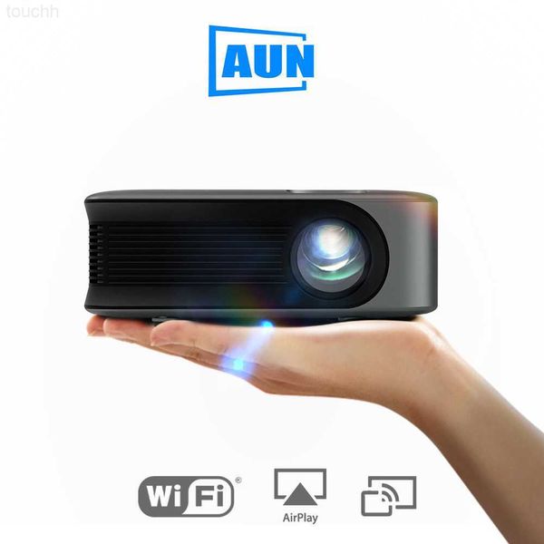 Proiettori AUN A30C MINI Proiettore Smart TV WIFI Home Theater portatile Cinema Sincronizzazione Android IOS Schermo del telefono Proiettore LED Proiettori Film 4K L230923