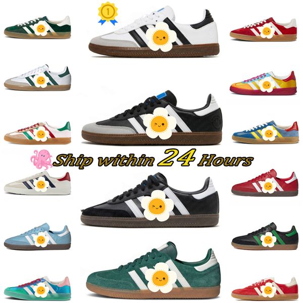 Hochwertige Originale Sambaities Vegan OG Freizeitschuhe für Männer Frauen Designer-Trainer Cloud White Core Black White Gum Bonners Collegiat Sneakers