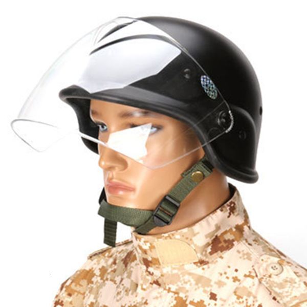 Caschi da sci Casco tattico militare Airsoft M88 PASGT con visiera trasparente Sistema di armatura del personale per truppe di terra Casco da combattimento Swat 230921