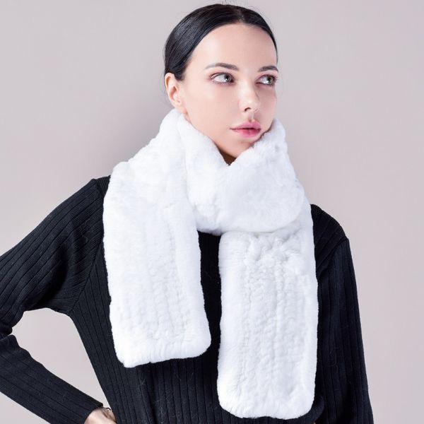 Шарфы в Корейском стиле на осень и зиму 2023, длинный плюшевый мех кролика выдры, утолщенный, теплый, ветроустойчивый, женский роскошный шарф 230921