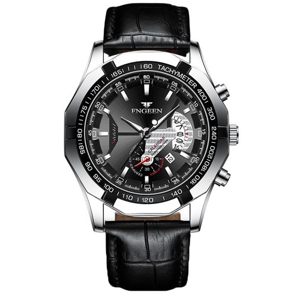 Watchsc-Nuovo orologio colorato semplice stile sportivo orologi argento cintura nera254V