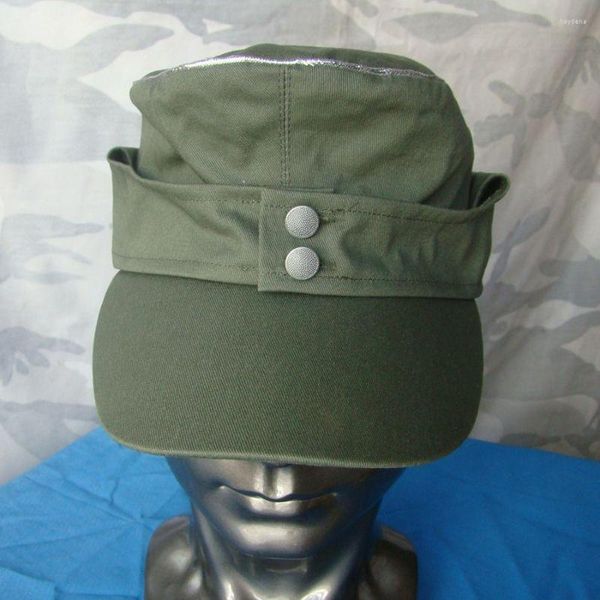 Berretti REPRO German WWII M43 Ufficiali Berretto da campo estivo Cappello Rievocazione militare verde Negozio