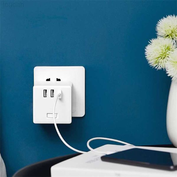 Steckdosen Zauberwürfel Konverter Schutz Design Streifen 3USB Buchse PD Schnellladegerät Plug-in Elektrische kabelgebundene Konverter L230921