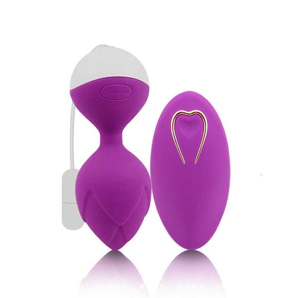 Manno mannuo Kegel palla ricarica wireless vibrazione uovo silenzioso che salta prodotti del sesso per adulti