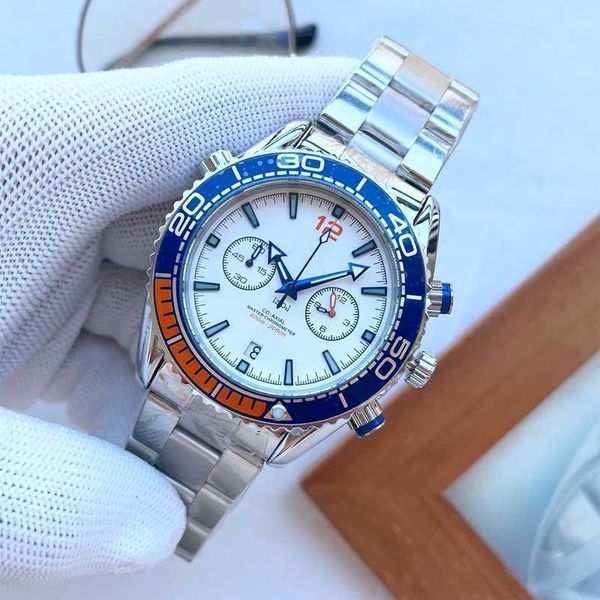 Модные часы Omeg, роскошные дизайнерские мега кварцевые часы серии Oujia Haima, роскошные мужские часы из нержавеющей стали