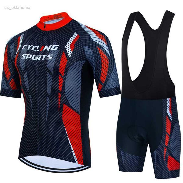 Set di maglie da ciclismo CYKLOPEDIA Abbigliamento da ciclismo Mtb Uomo Bici da uomo Completo 2023 Set sportivo Pantaloni Gel Jersey Taglio laser Uniforme Tricuta Abbigliamento completo L2402