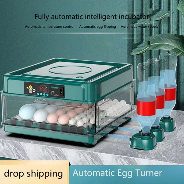 Incubatrici Incubatrice per 915 uova con cassetto tipo Mini Egg Riempimento automatico del letto ad acqua ionico ad acqua e controllo della temperatura 230920