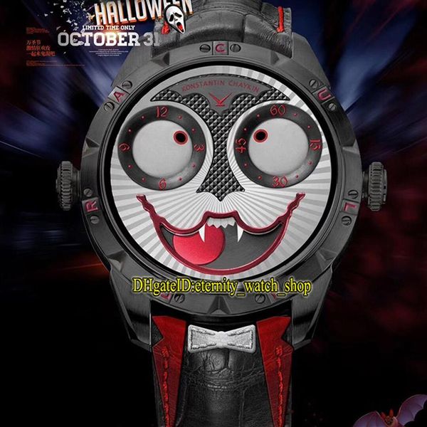 TW V3S Edição Konstantin Chaykin Fase da Lua Joker Vampiro Halloween Dial NH35A Relógio Automático Mens Rose Gold Case Designer 239r