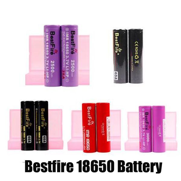 Batteria Bestfire BMR IMR 18650 autentica 2500mAh 3000mAh 3100mAh 3500mAh Batteria ricaricabile al litio IMR18650 Batteria agli ioni di litio 40A 3,7 V