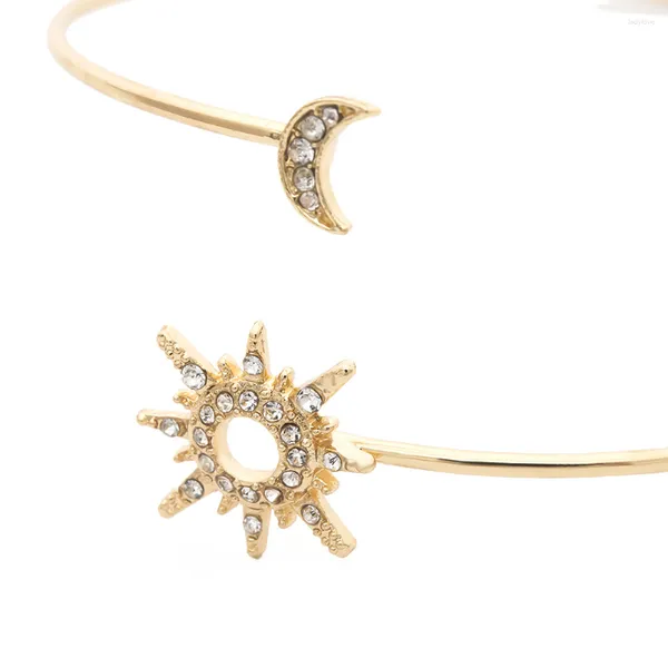 Charme pulseiras sol lua pulseira decorativa pulseira geométrica braço acessório mão ornamento na moda jóias das mulheres pulseiras