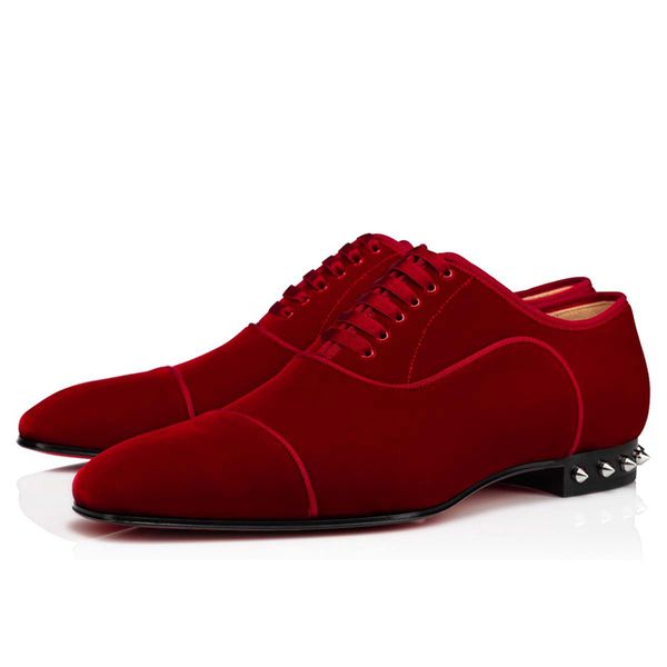 Luxus-Herren-Loafer-Kleiderschuhe Oxford Greggo Flache Löwenzahn-Sneakers Italien Originals Low-Tops Rotes Wildleder Schwarzes Lackleder Designer-Freizeit-Sportschuhe Box EU 38-47