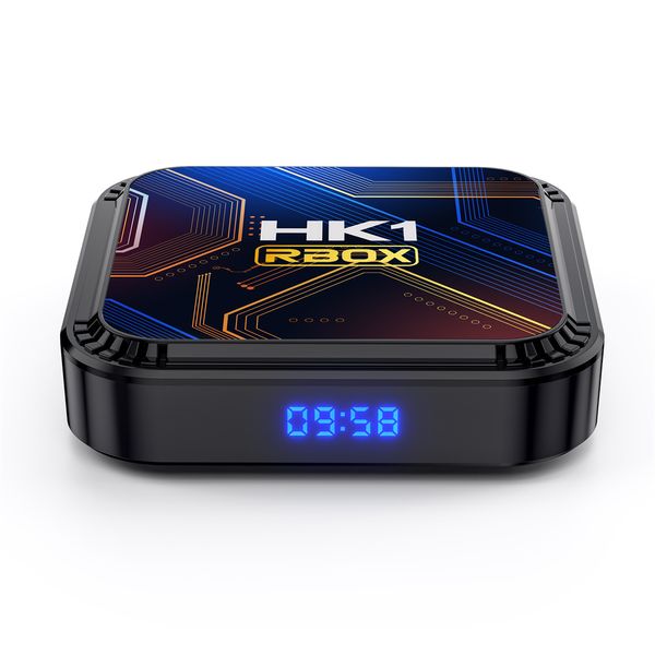 HK1 K8S Android 13.0 TV Box 2.4G/5G Dual WiFi BT 5.0 Suporte 8K Resolução Controle Remoto de Voz Opcional