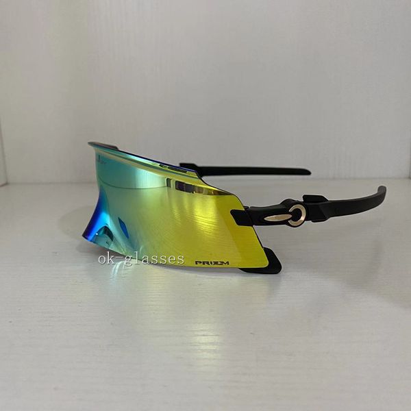 OO9455 Gafas de ciclismo Kat Gafas para bicicleta al aire libre UV400 gafas de sol para bicicleta hombres mujeres gafas MTB con estuche Montar, pescar, correr Gafas de sol Lente Prizm