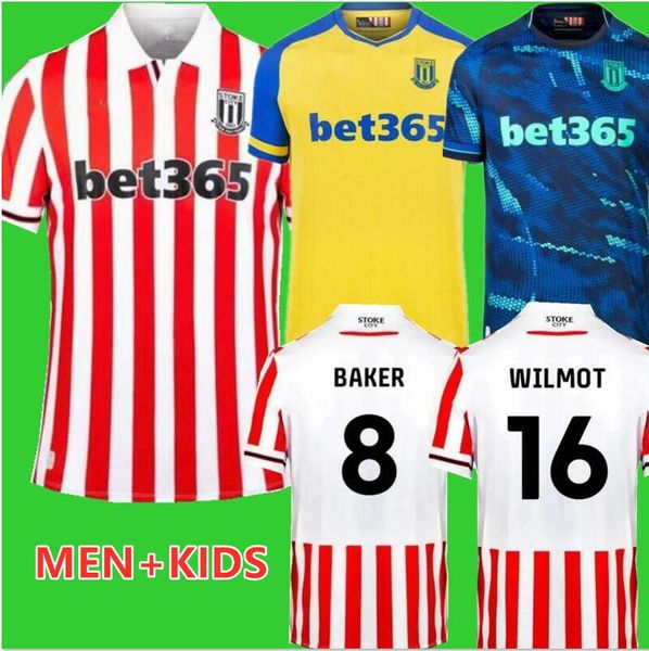 23 24 Stoke City Mikel Campbell Futbol Formaları Smith Fletcher Powell Brown Clucas Home Brown 2023 2024 Lewis Baker Baker Erkek Çocuk Kiti Futbol Gömlek Üniformaları Top 989