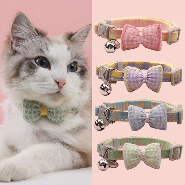 Collari per cani Collare colorato a campana carino Papillon regolabile per cani Bellissimo gatto con accessori per gattini Forniture per animali domestici