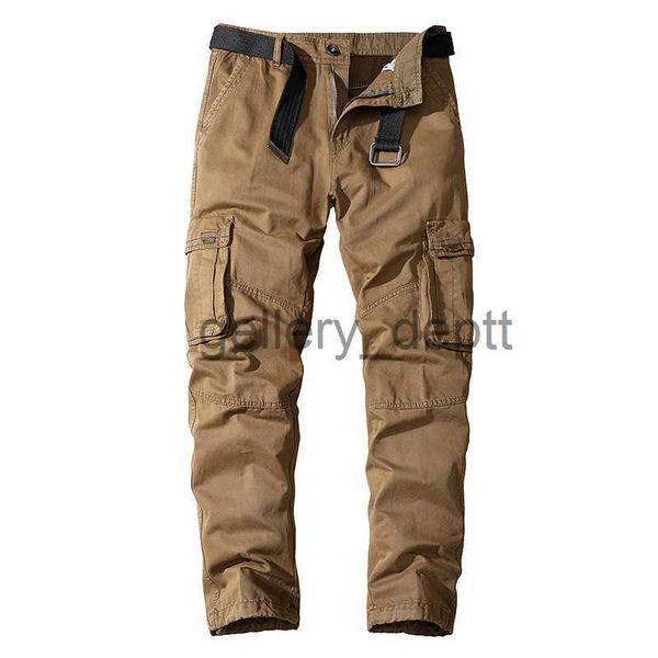 Pantaloni da uomo Pantaloni cargo da uomo Pantaloni da jogging Pantaloni casual in cotone Figura intera Militare Uomo Streetwear Pantaloni da lavoro tattici da lavoro Taglie forti J230922