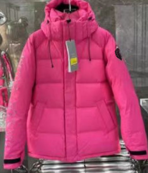 Rose Canada Daunenjacke für Damen, Wintermäntel, Parkas, klassisch, für den Außenbereich, kalt und warm, dick, mit Kartenstickerei, langer Trenchcoat, langlebige Oberbekleidung, Jacken mit Pelzkragen