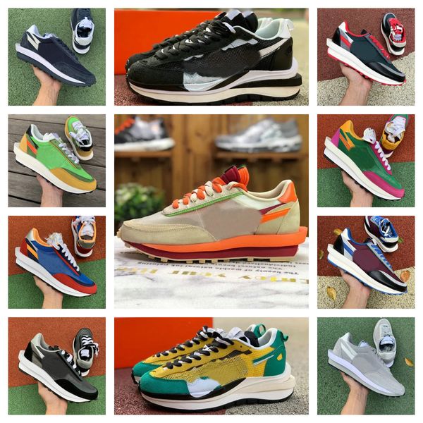 Scarpe da corsa SACAiS Scarpe da corsa Uomo VaporWaffle Orange Blaze LdvWaffle Nylon Nero Sail Gum Sesame Game Royal Fragment Grey Void LDV blu Gusto Uomo Sneakers