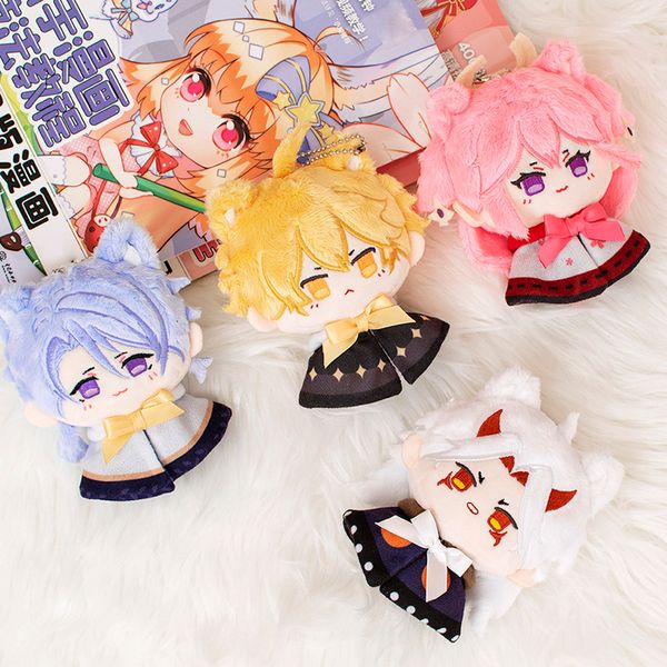 Portachiavi di peluche Gioco anime Genshin Impact Yae Miko Kamisato Ayato Aether Arataki Itto Simpatico peluche Dango Sunny Dolls Borsa con ciondolo Portachiavi Giocattolo Regalo 230922