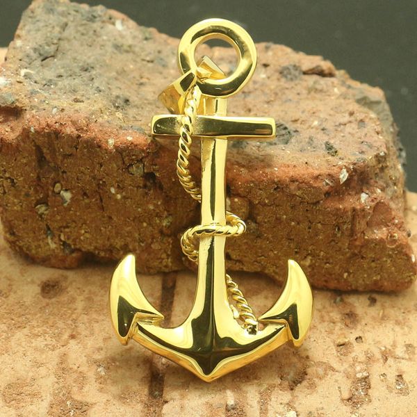 Collane con ciondolo in acciaio inossidabile 316L Cool Anchor est 230922