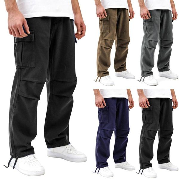 Pantaloni da uomo Uomo Cargo Tattico Lavoro Combattimento Multi-tasche Pantaloni da allenamento casual Tute da jogging Pantaloni da trekking Pantaloni da uomo Sweetpants