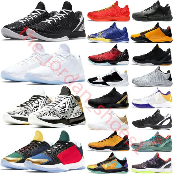 Designer All Star Midnight Navy 6 Basketballschuhe Reverse Grinch Mamba Männer Mambacita Bruce Lee Big Stage Chaos 5 Protro Ringe Metallic Gold Trainer Sport Turnschuhe