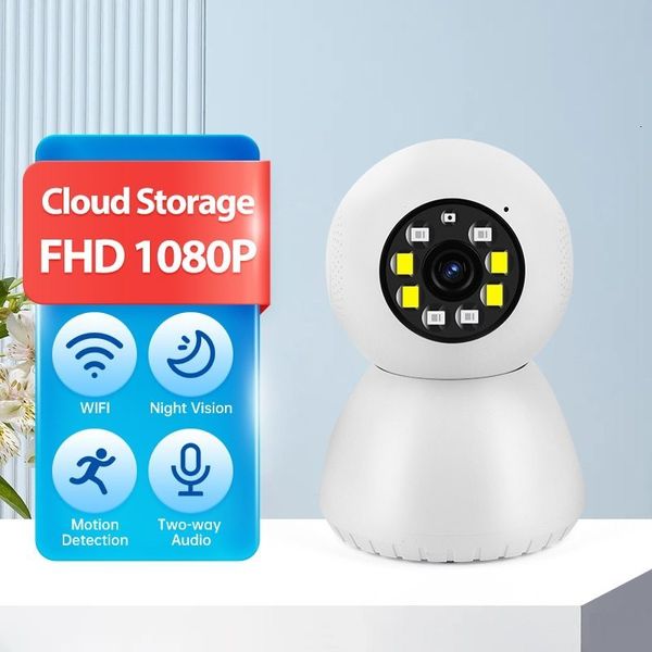 IP-камеры 1080p Smart Home Wi-Fi Camera Wireless Indoor с двусторонним интерком и Night Vision Baby Monitor 230922