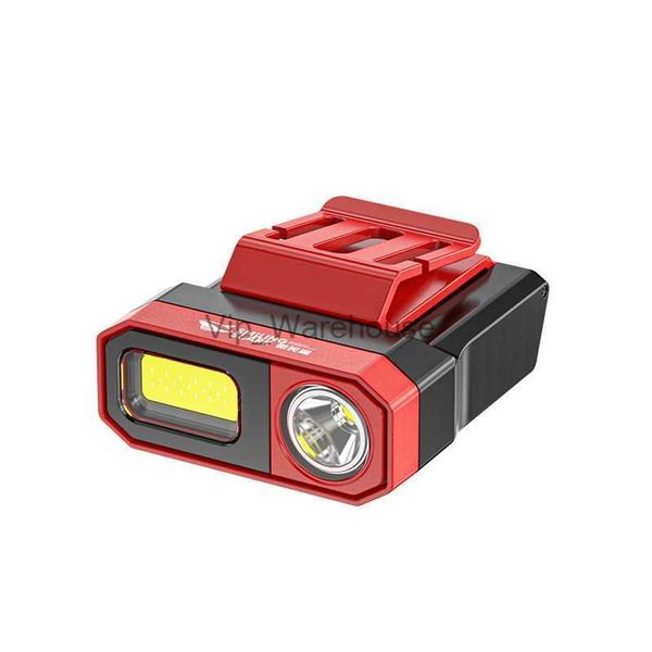 Kafa lambaları indüksiyon kapağı klips LED LED Far Taşınabilir EDC El feneri USB şarj edilebilir klipsli kapak lambaları açık projektör kafası ışık HKD230922