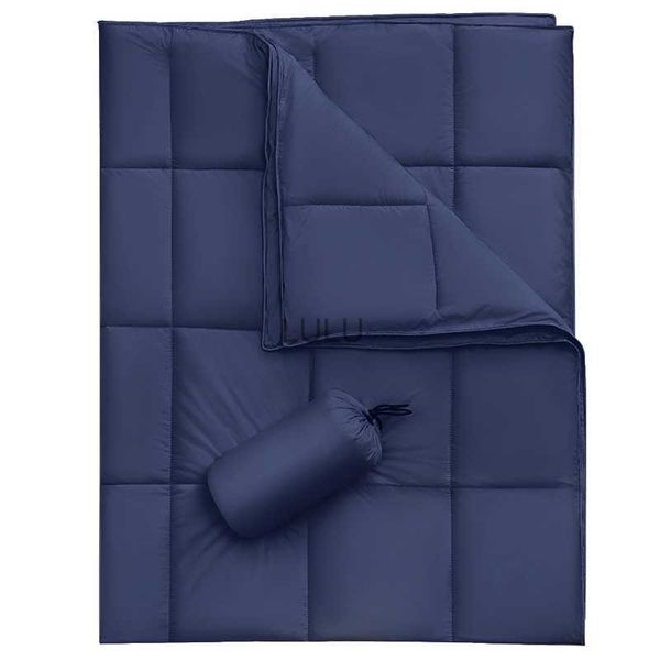 Cobertores Bidekanu Cobertor de viagem Cobertor à prova de vento Cobertor de acampamento resistente à água empacotável para interior e exterior Leve quente HKD230922