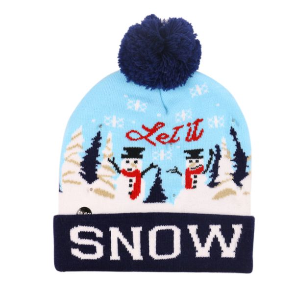 LED Chapéu de malha de Natal criança Adultos Papai Noel Boneco de neve Rena Elk Festivais Chapéus Xmas Party Gifts Cap Fashion Designer chapéus masculinos e femininos gorro q99