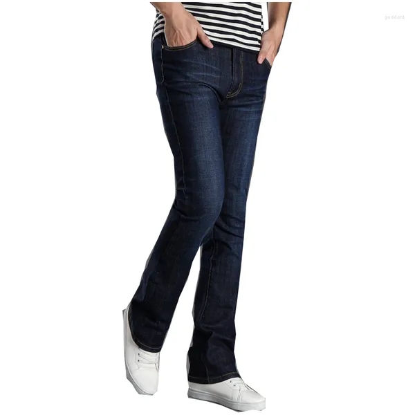 Мужские брюки Япония и Южная Корея Большие размеры Расклешенные джинсы Мужские эластичные ботинки 27-38