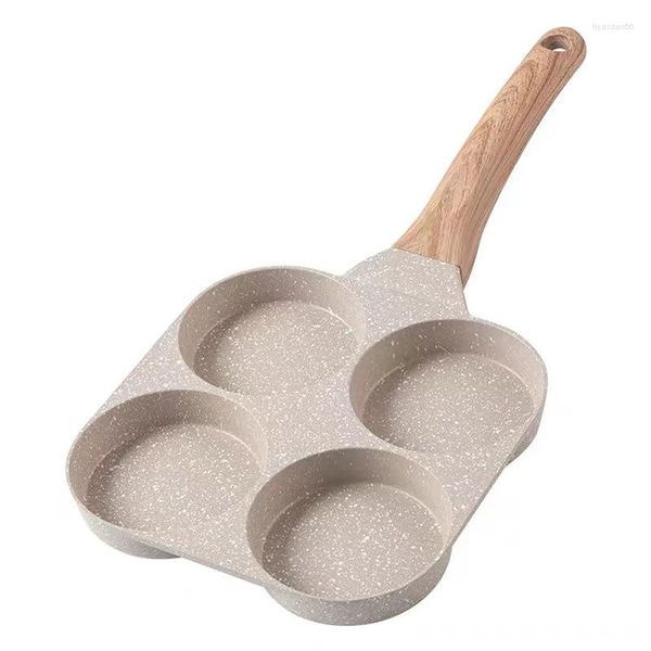 Padelle 4 in 1 Set di pentole da cucina con foro per uova quadrato antiaderente